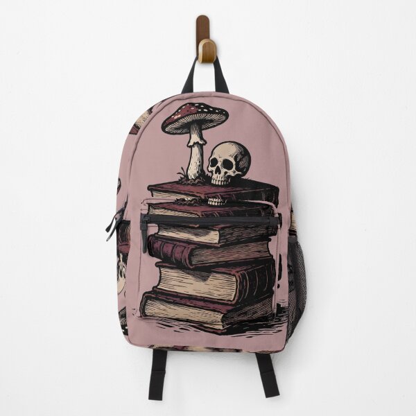 Item preview, Gothic Memento Mori Still Life with Amanita Mushroom and Old Books designed and sold by AOCollections.