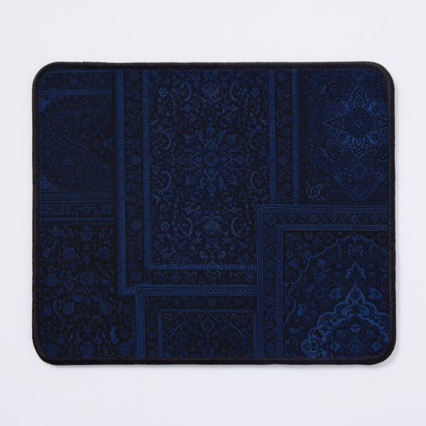 Item preview, Midnight Navy Royal Ornamental Persian Rug Art designed and sold by Hue & hustle .