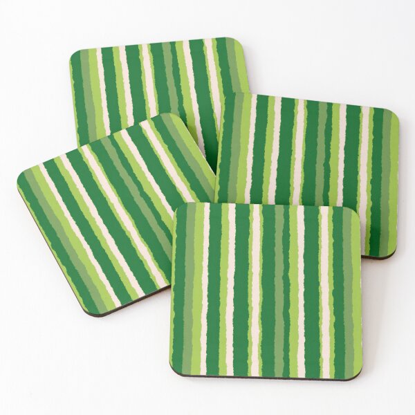 Item preview, Sage Green Cream Stripe Pattern designed and sold by bubblegoth.