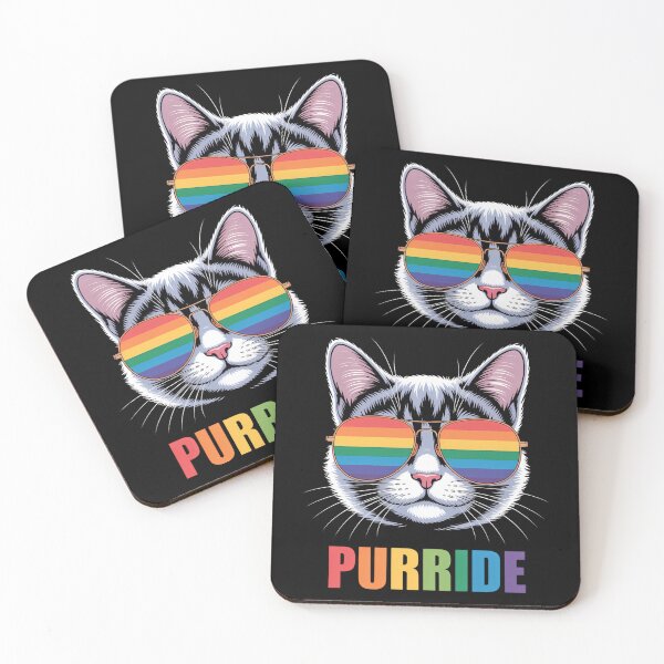 Item preview, Cat Gay Pride Rainbow LGBTQ designed and sold by Moon-Ape.