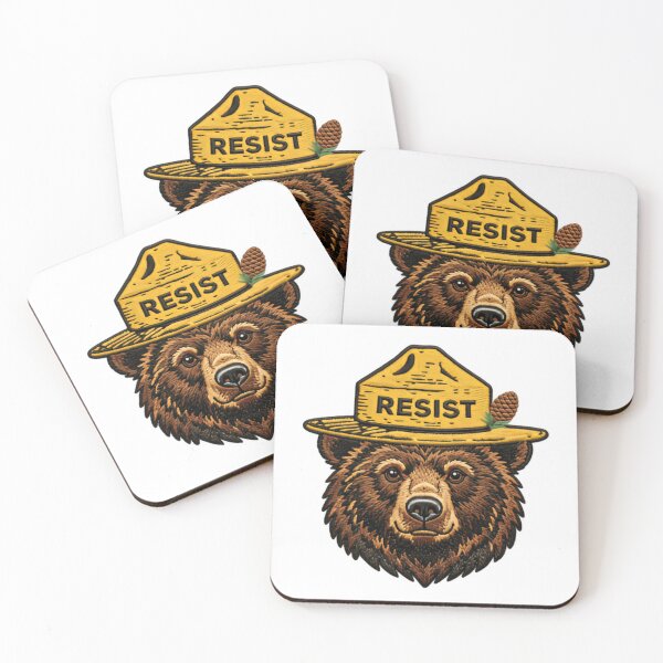Item preview, Protect Our National Parks Freedom Bear Resist Anti Fascist Front designed and sold by SkeletonsDanger.