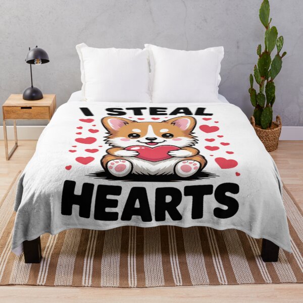 Item preview, Adorable I Steal Hearts Corgi Valentines Day Puppy Dog designed and sold by HellD3vil-Art.