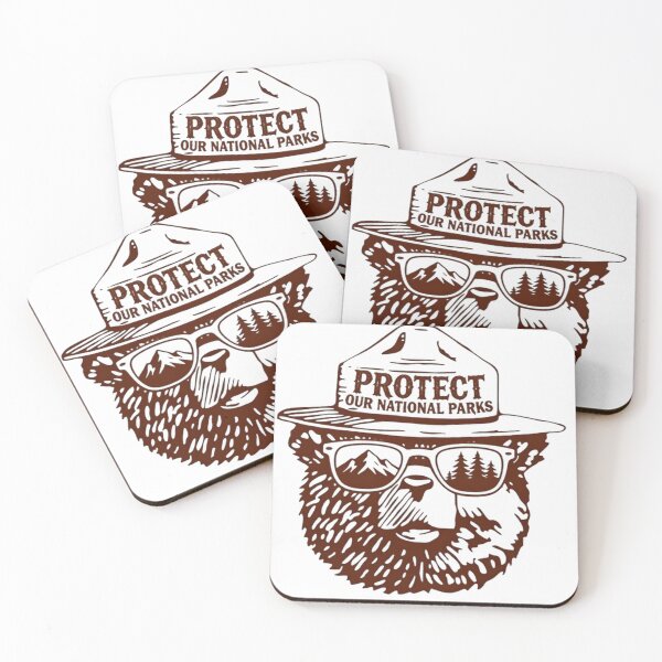 Item preview, Protect Our National Parks Freedom Bear Resist Anti Fascist Network designed and sold by SkeletonsDanger.