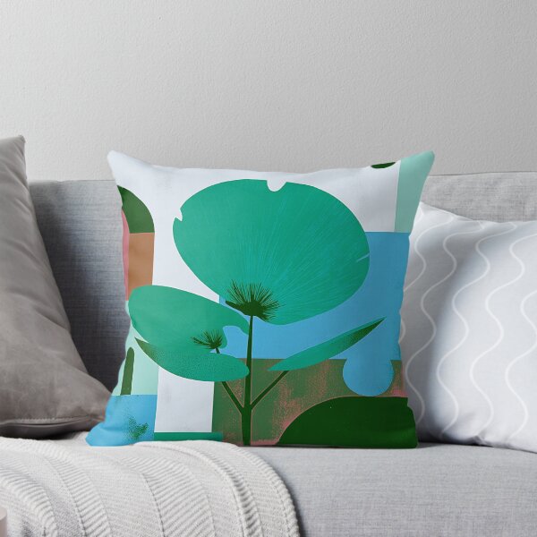 Item preview, Modern Art Deco Botanical Flower Scene designed and sold by joycrysstudio.