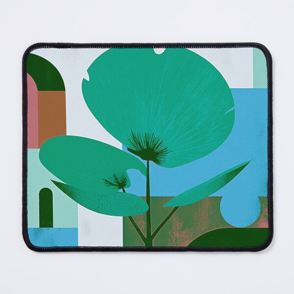 Item preview, Modern Art Deco Botanical Flower Scene designed and sold by joycrysstudio.