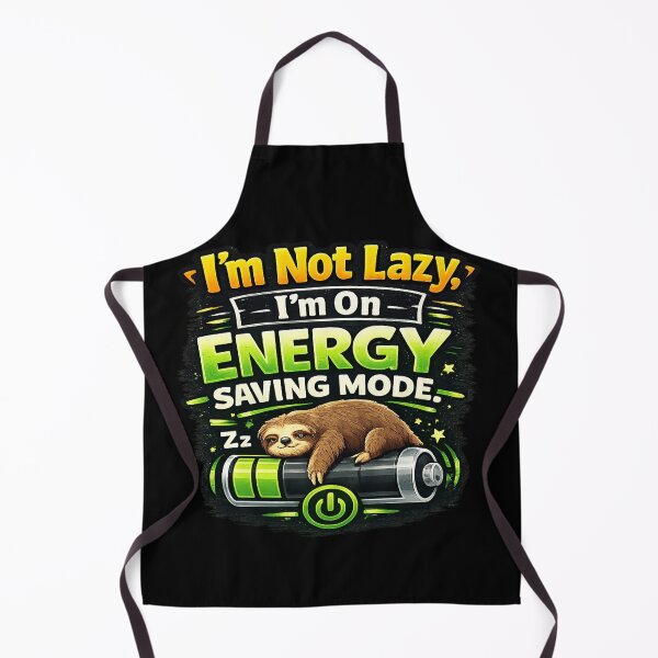 Item preview, Funny Sloth Energy Saving Mode designed and sold by Black Anvil Art.