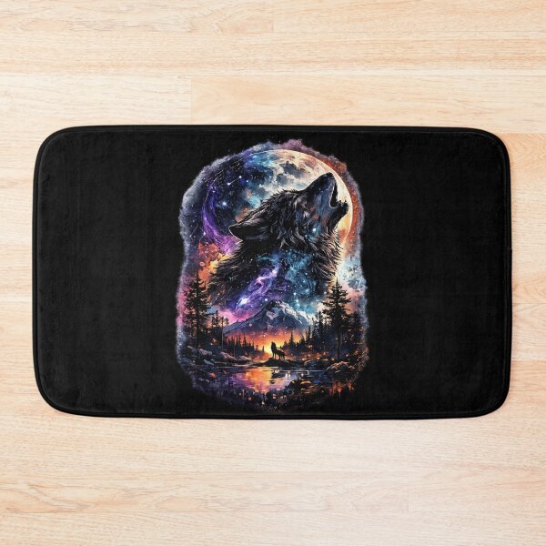 Item preview, Cosmic Wolf Moon designed and sold by Black Anvil Art.