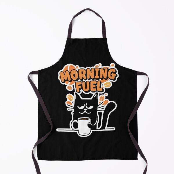 Item preview, Morning Fuel Black Cat Cartoon designed and sold by Taridesign.