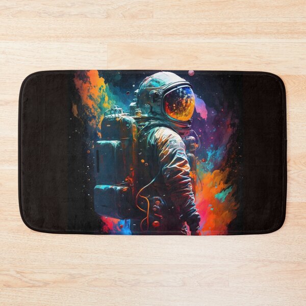 Artikelvorschau, Astronaut in einem leuchtenden Nebel – Ausdrucksstarke Bildkunst im kosmischen Stil entworfen und verkauft von Hipatye26.