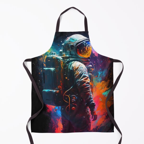 Item preview, Astronaut in Vibrant Nebula - Expressive Pictorial Art with Cosmic Style designed and sold by Hipatye26.