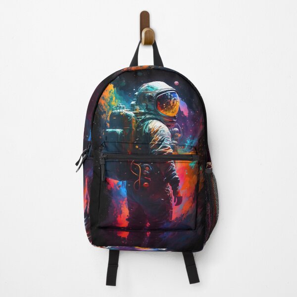 Item preview, Astronaut in Vibrant Nebula - Expressive Pictorial Art with Cosmic Style designed and sold by Hipatye26.