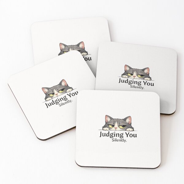 Item preview, Judging You Silently Cat Meme designed and sold by CHIFOUR4.