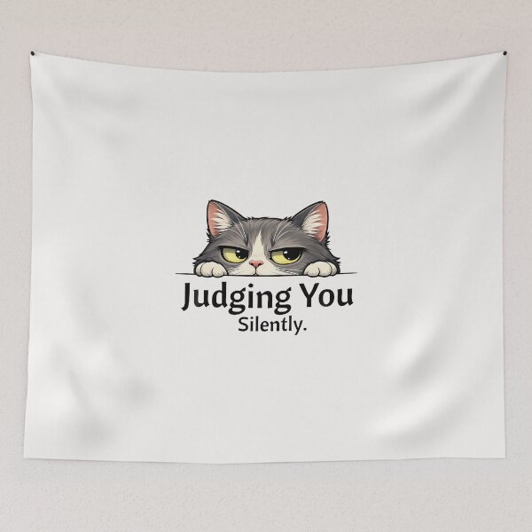 Item preview, Judging You Silently Cat Meme designed and sold by CHIFOUR4.