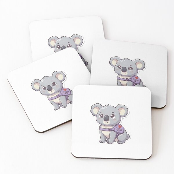 Item preview, The Emotional Support Koala designed and sold by stickerstore333.