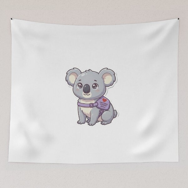 Item preview, The Emotional Support Koala designed and sold by stickerstore333.