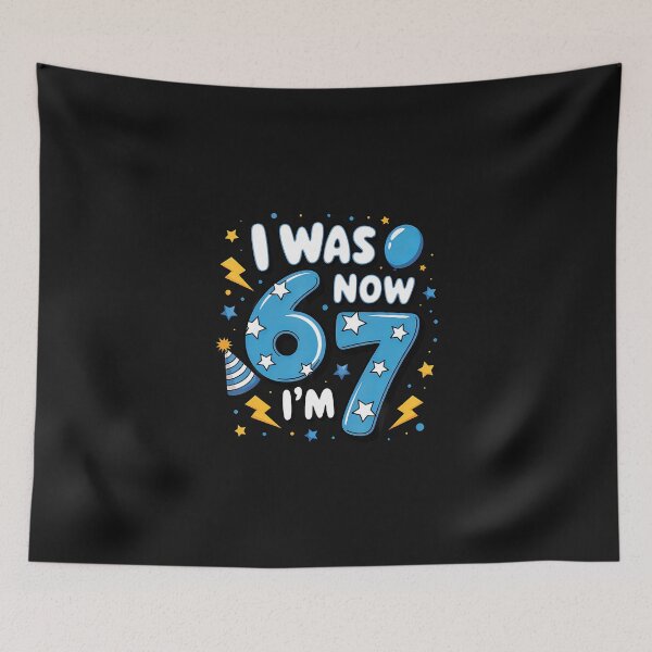 Item preview, I Was 6 Now I'm 7 Meme designed and sold by CHIFOUR4.