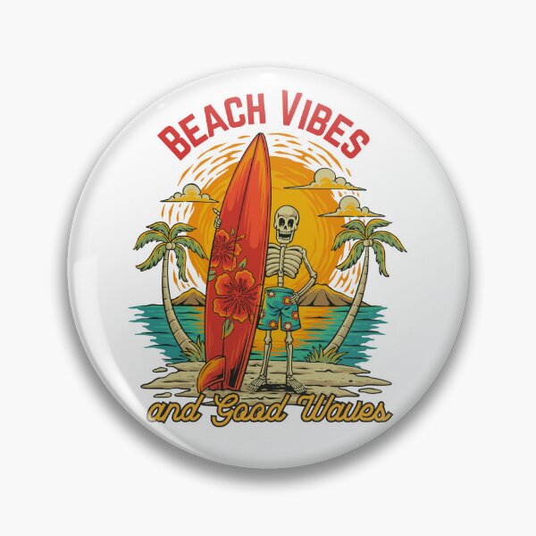 Item preview, Beach Vibes and Good Waves designed and sold by LuveraxArt.