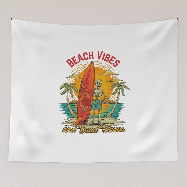 Item preview, Beach Vibes and Good Waves designed and sold by LuveraxArt.