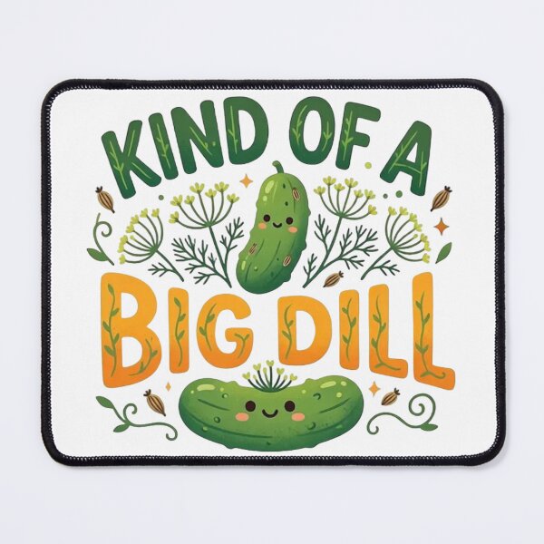 Item preview, Kind of a Big Dill - Cute Kawaii Pickle Food Pun designed and sold by RohiMade.
