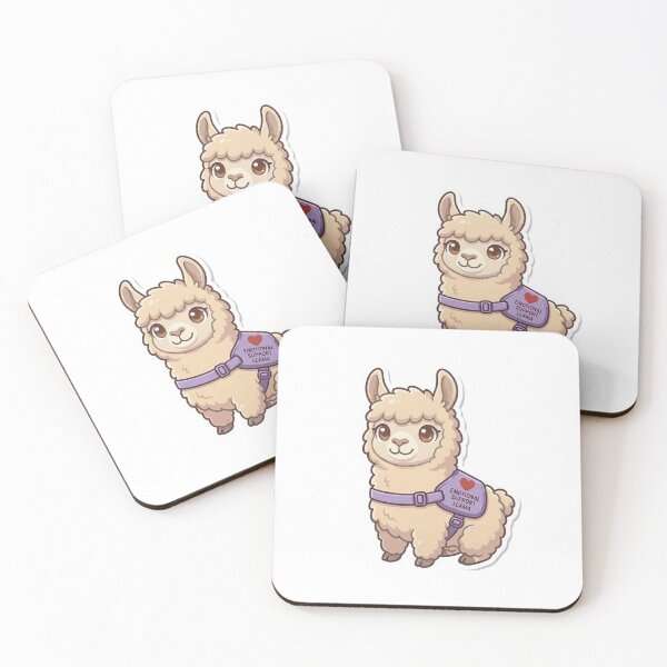 Item preview, The Emotional Support Llama designed and sold by stickerstore333.