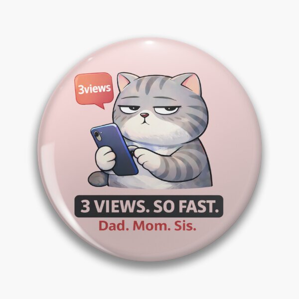 Item preview, 3 Views So Fast Funny Creator Life Cat Meme Design designed and sold by Mindworx21.