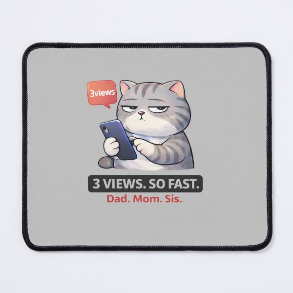 Item preview, 3 Views So Fast Funny Creator Life Cat Meme Design designed and sold by Mindworx21.