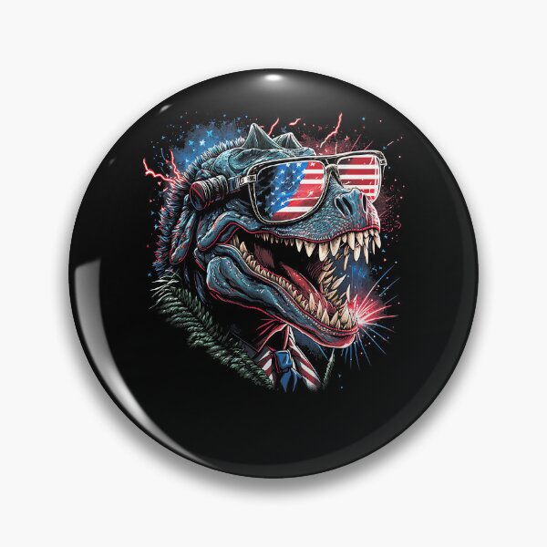 Item preview, T Rex Dinosaur 4th of July American Flag USA America Funny designed and sold by Boutkimaewab.