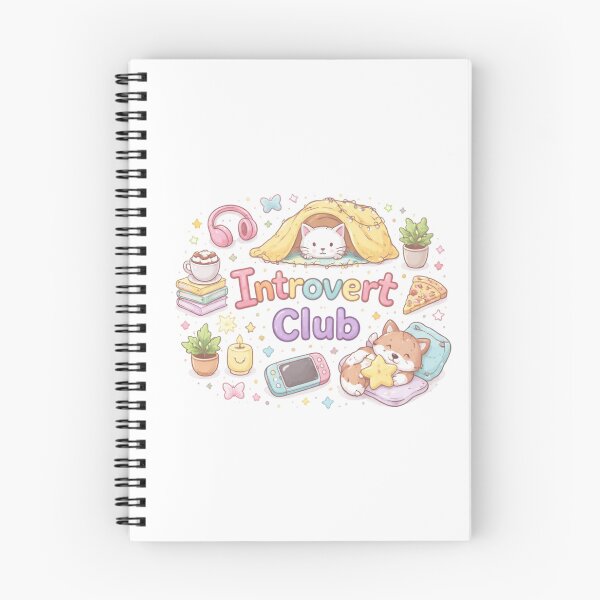 Item preview, Cute Introvert Club Aesthetic Design | Cozy Introvert Life Pastel Kawaii Art | Anti Social Club Funny Quote designed and sold by Sanika arts .