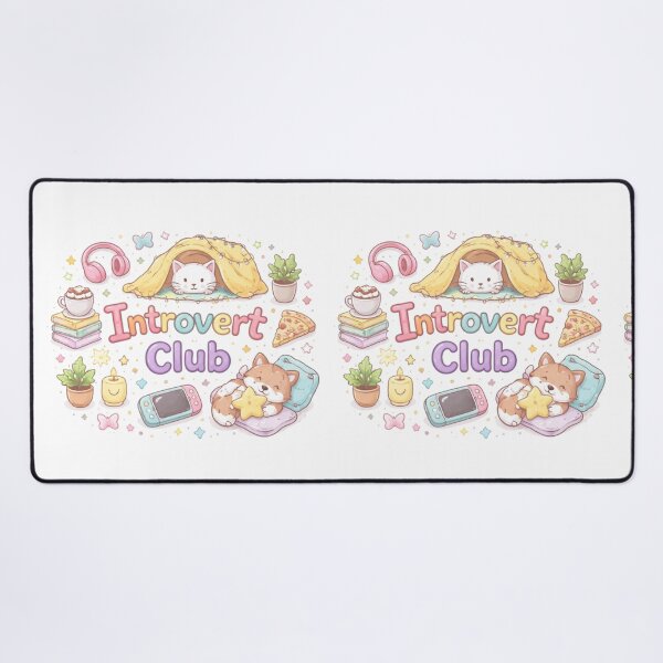 Item preview, Cute Introvert Club Aesthetic Design | Cozy Introvert Life Pastel Kawaii Art | Anti Social Club Funny Quote designed and sold by Sanika arts .