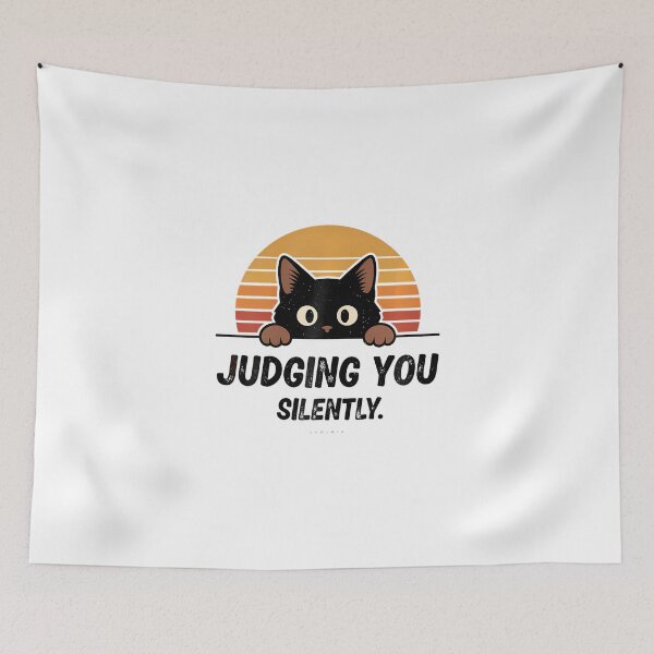 Item preview, Judging You Silently Cat Meme designed and sold by CHIFOUR4.