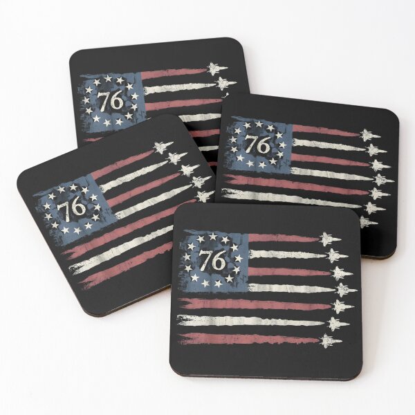 Item preview, Patriotic Red White Blue USA Flag Fighter Jets 4th of July designed and sold by THREE LITTLE BEANS.