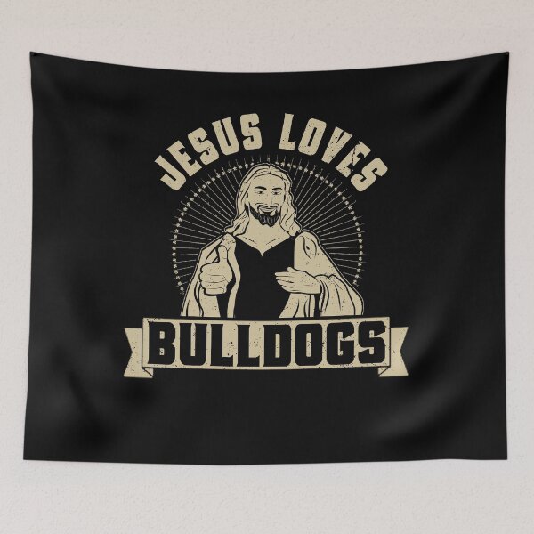 Item preview, Jesus Loves Dogs Bulldogs Dog Lover Gift designed and sold by shoppzee.