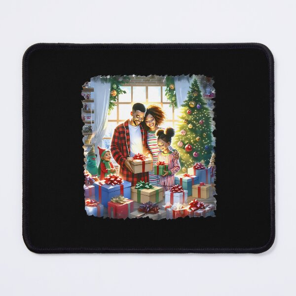 Item preview, Black Christmas Vibes – Watercolor Holiday Illustration designed and sold by artedigital99.