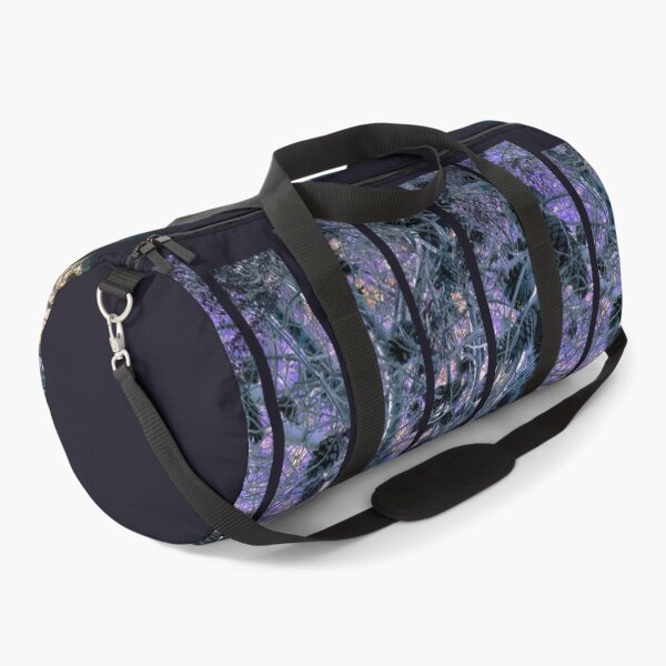 Item preview, Striped Enchanted Pine Canopy - Purple Blue Aurora Tree Photography designed and sold by TheArtOfTreble.