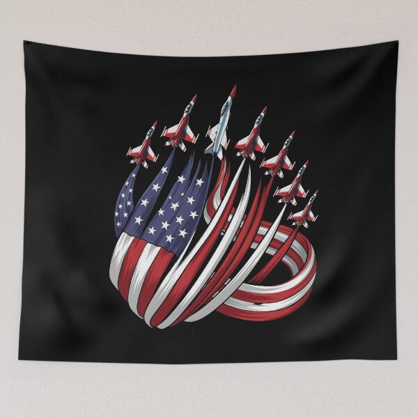 Item preview, Patriotic USA Flag Fighter Jets Boys 4th of July  designed and sold by THREE LITTLE BEANS.
