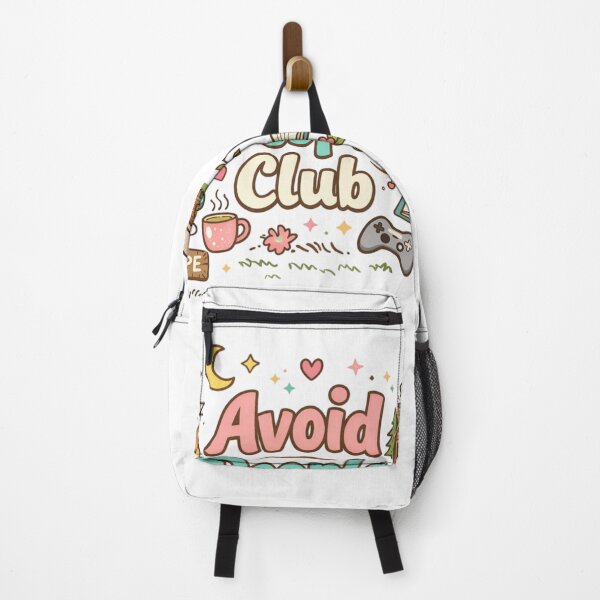 Item preview, Avoid People Club Cute Aesthetic Design | Introvert Humor Cozy Cat Anti Social Funny Quote designed and sold by Sanika arts .