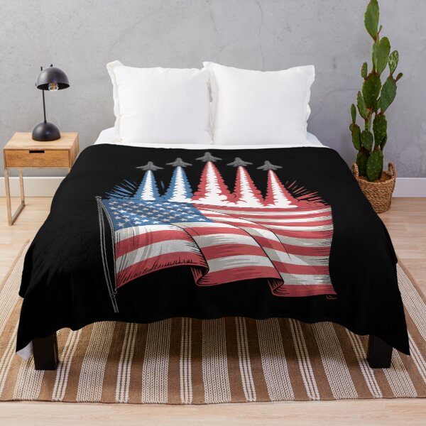 Item preview, Independence Day American Flag Jet Planes Red White Blue  designed and sold by THREE LITTLE BEANS.