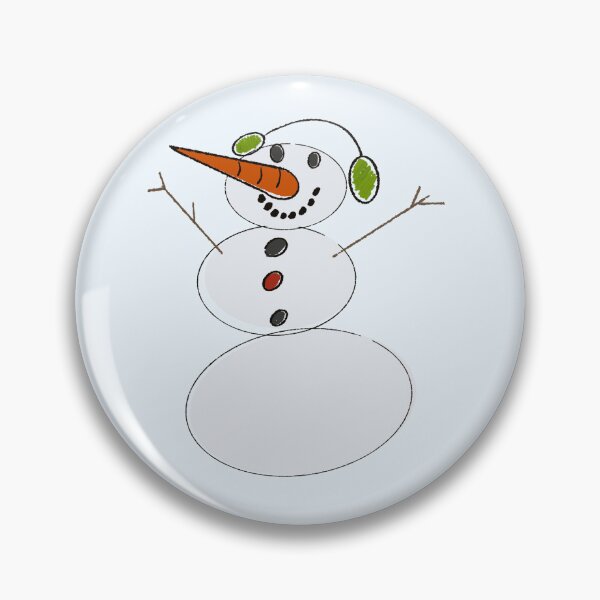 Item preview, Cute Cartoon Snowman with Earmuffs - Fun Winter Holiday Illustration designed and sold by TheArtOfTreble.