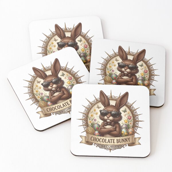Item preview, Chocolate Bunny Security – Funny Easter Bodyguard Bunny Shirt designed and sold by relso.