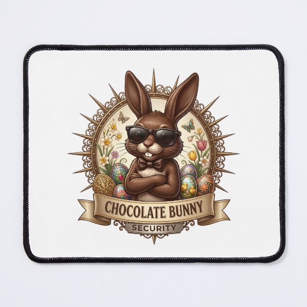 Item preview, Chocolate Bunny Security – Funny Easter Bodyguard Bunny Shirt designed and sold by relso.
