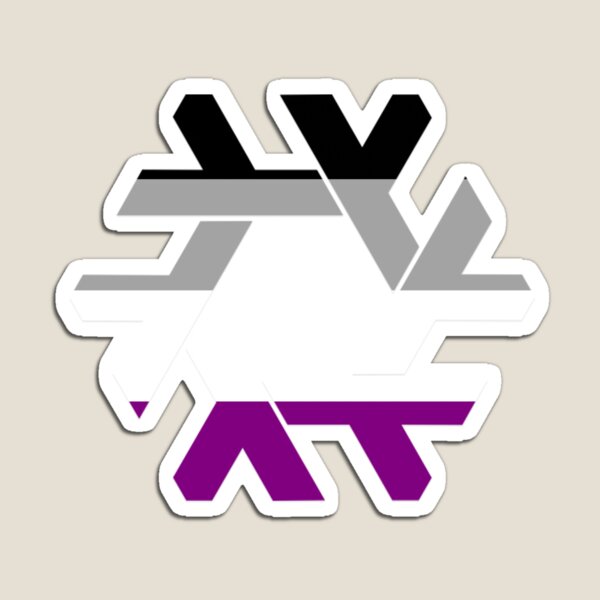 Item preview, NixOS Asexual Pride Sticker – Ace Pride Linux Laptop Decal designed and sold by PenguinPowered.