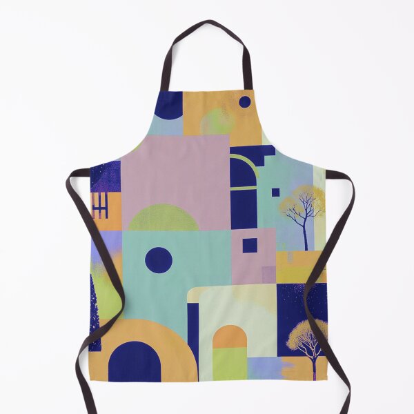 Item preview, Modern Art Deco Landscape – Geometric Architectural Scene designed and sold by joycrysstudio.