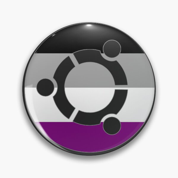 Item preview, Ubuntu Asexual Pride Sticker – Linux LGBTQ Ace Pride Laptop Decal designed and sold by PenguinPowered.