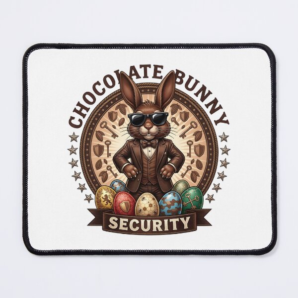 Item preview, Funny Easter Bunny Security Shirt – Chocolate Bunny Bodyguard Graphic designed and sold by relso.