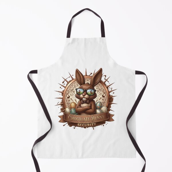 Item preview, Chocolate Bunny Security Guard – Funny Easter Bunny Graphic Tee designed and sold by relso.