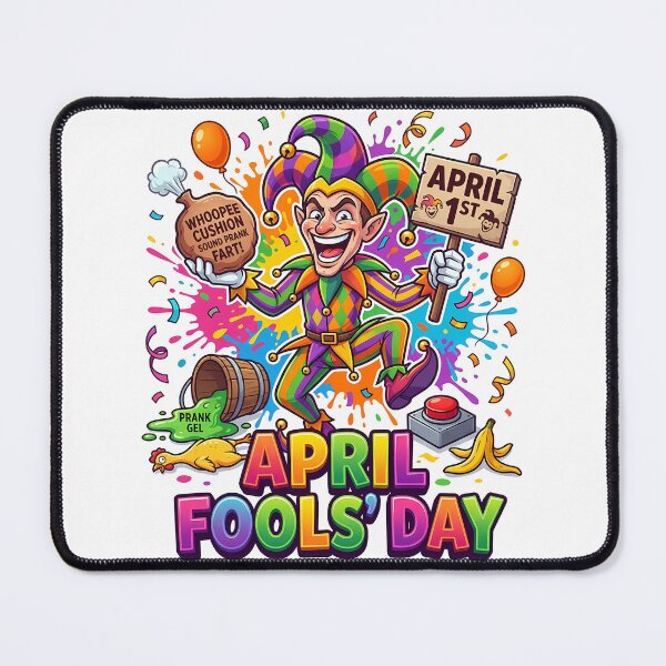 Item preview, April Fools Day Jester Prank - Funny Colorful Cartoon designed and sold by RoyesButler.