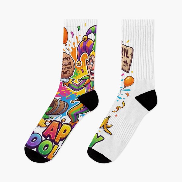 Item preview, April Fools Day Jester Prank - Funny Colorful Cartoon designed and sold by RoyesButler.