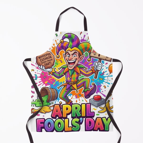 Item preview, April Fools Day Jester Prank - Funny Colorful Cartoon designed and sold by RoyesButler.