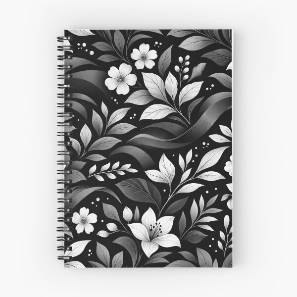 Item preview, Monochrome Luxury Botanical Pattern – Black & White Seamless Designer Print designed and sold by OpenDreamArts.