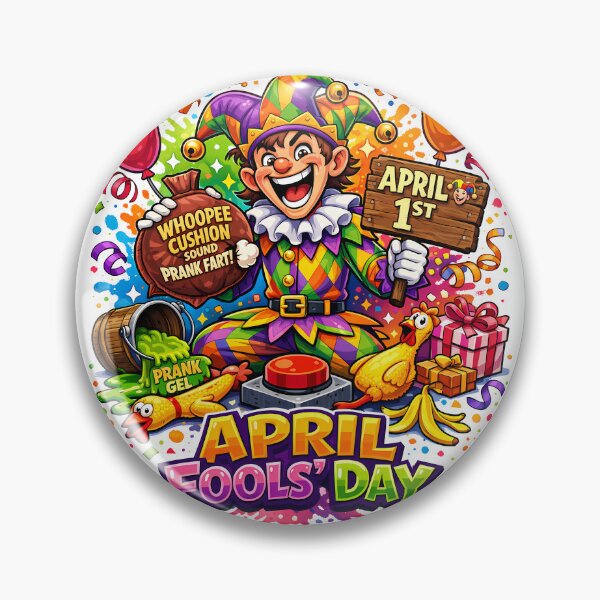 Item preview, April Fools’ Day Jester Prank – Funny Cartoon Design designed and sold by LiviuGligoros.